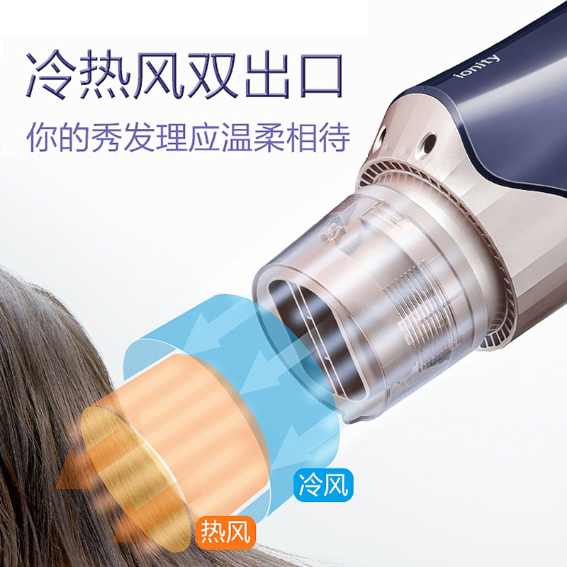 松下(Panasonic)电吹风 EH-NE62 吹风机 双侧负离子 家用风筒 1700W 大功率 恒温护发 冷热双出风