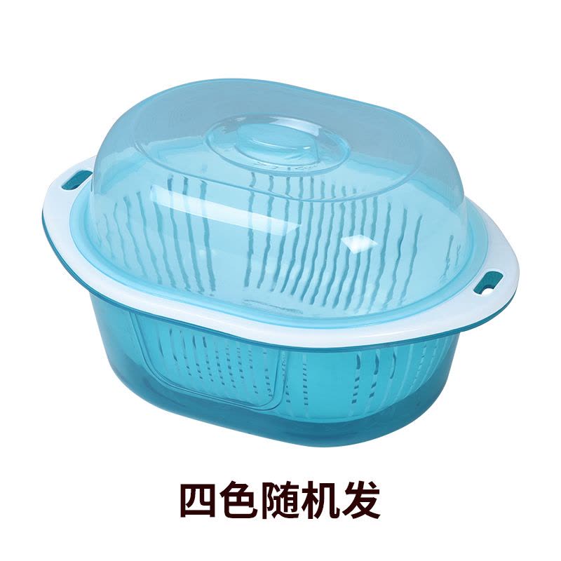 装碗筷收纳盒放碗箱沥水碗架厨房家用带盖碗盆碗碟置物架塑料碗柜图片
