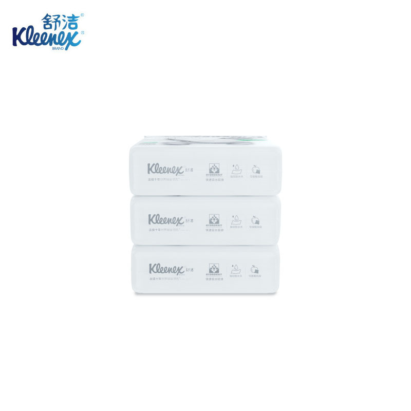 舒洁(Kleenex) 懒人抹布 30张/包 3包/提 1提装 强效吸水吸油 可接触食品 爱地球系列 94430