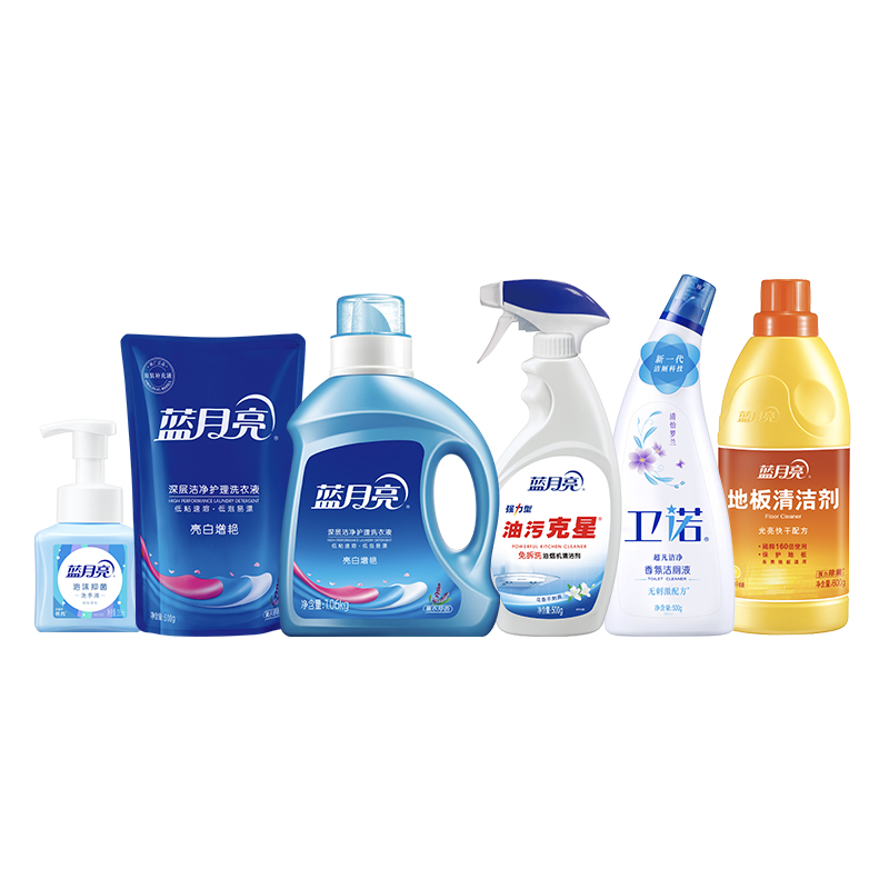 蓝月亮-全屋清洁生活包(洗衣液+地板清洁剂等)3.16kg+255ml 81001002高清大图