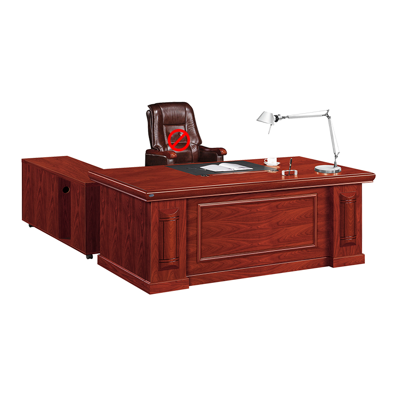 中豫鑫泽 ZYXZ4052220 油漆家具老板桌大班台办公桌主管经理桌含副柜 2米