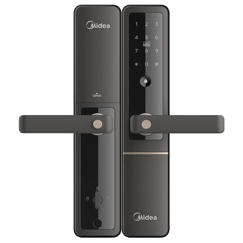 美的(midea)智能指纹锁m1 密码锁 智能安防 电子门锁 app指纹密码卡片