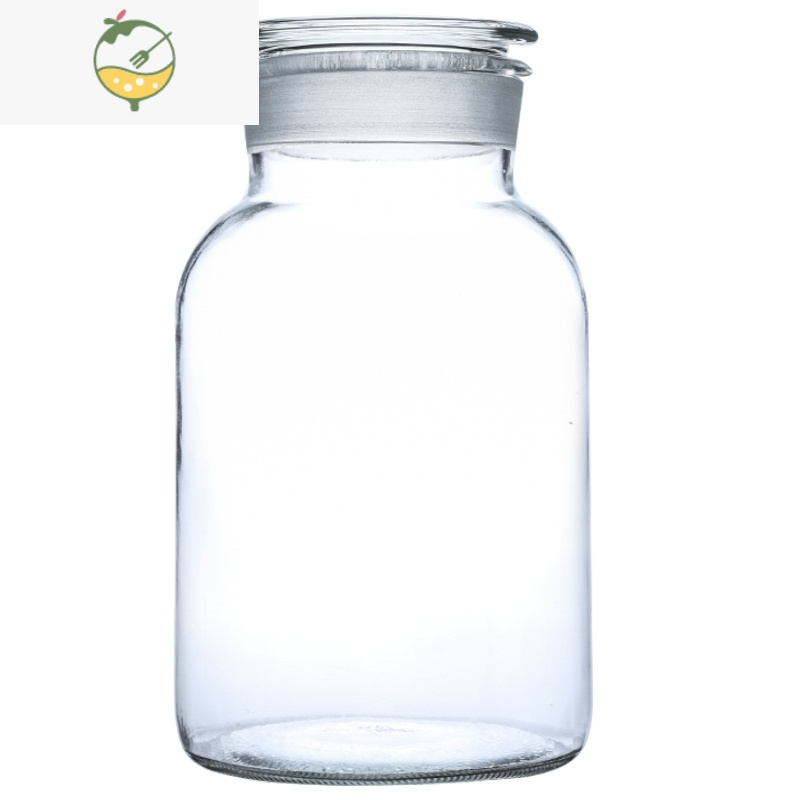 yicheng泡酒瓶家用密封广口瓶磨砂口玻璃瓶3斤5斤10斤泡杨梅酒专用酒