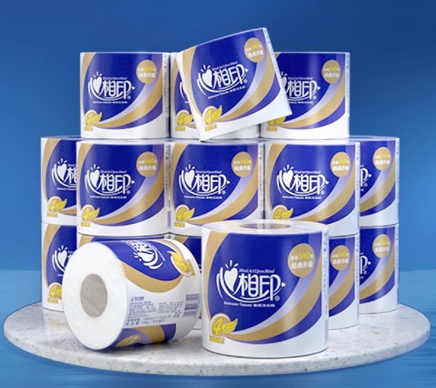 心相印BT910(箱装)140克27粒装四层卷筒卫生纸(四层)