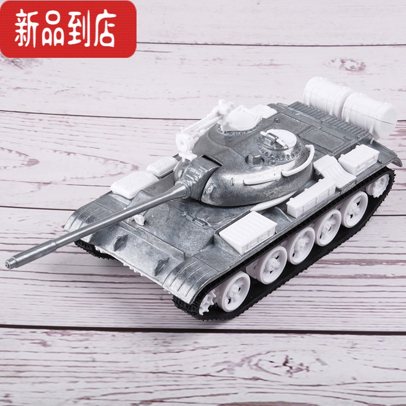 真智力乐加T55合金坦克模型摆件1:43仿真金属59式军事战车玩具坦克世界 清漆版