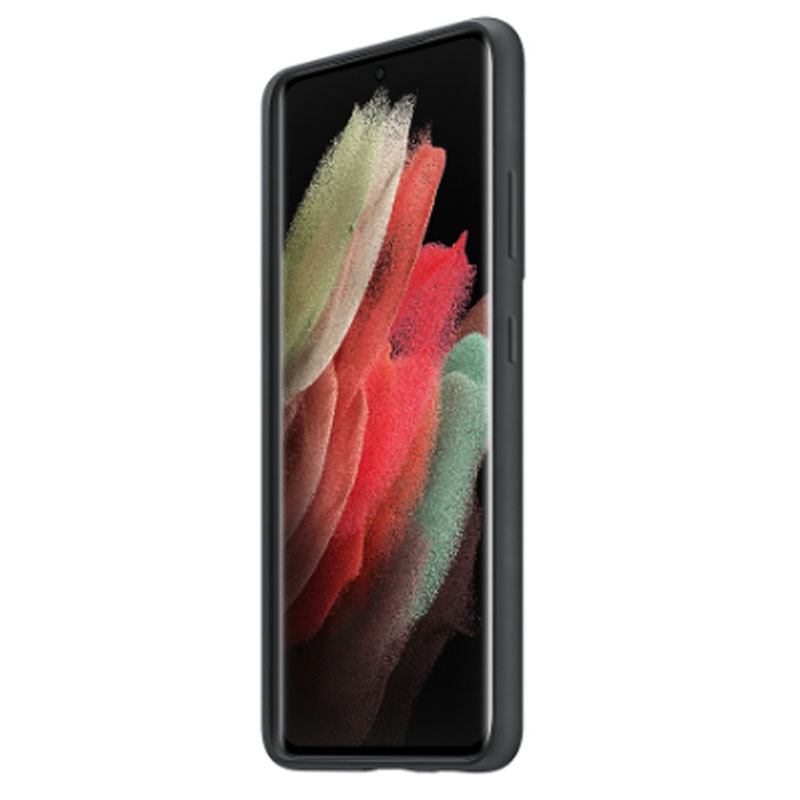 三星Galaxy S21 Ultra 5G 原装硅胶保护壳 保护套 S21Ultra 硅胶手机套(内附手写笔)黑色