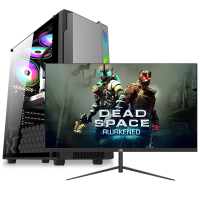 铭能 i7四核/GTX1660Ti/16G内存/512G固态+500G机械盘 台式机 台式电脑 组装机 组装电脑 电脑主机 家用办公电脑 商务娱乐炒股学生游戏电脑+27英寸全套