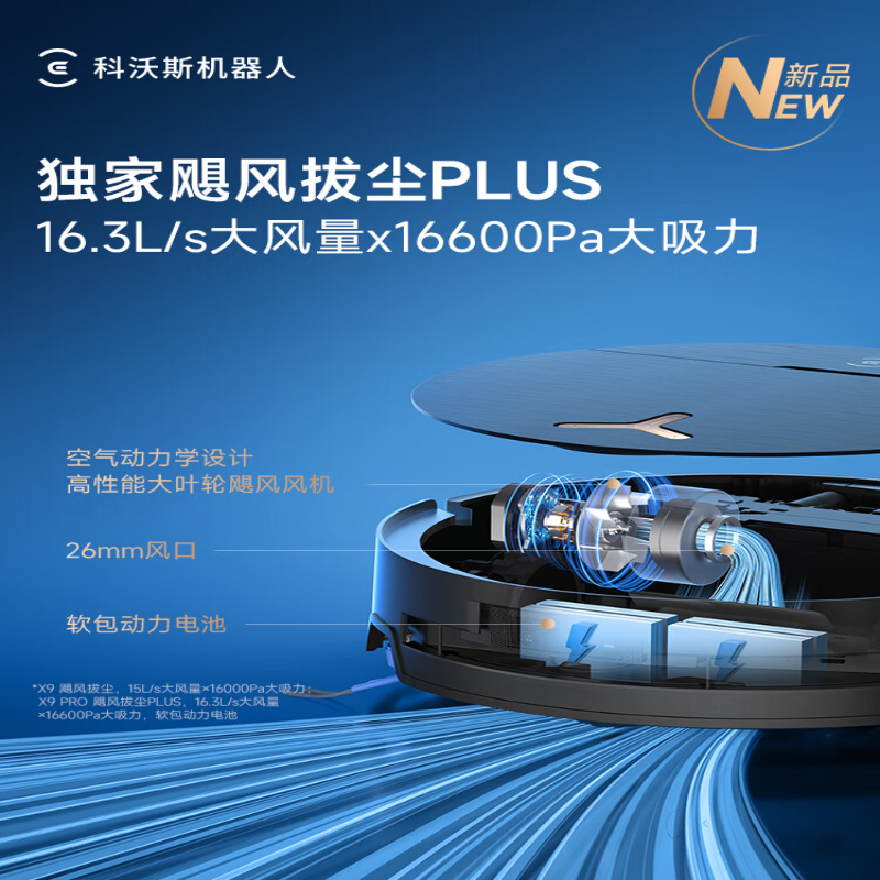 科沃斯(ECOVACS)家用智能全自动扫地机器人X9pro 上下水版高清大图