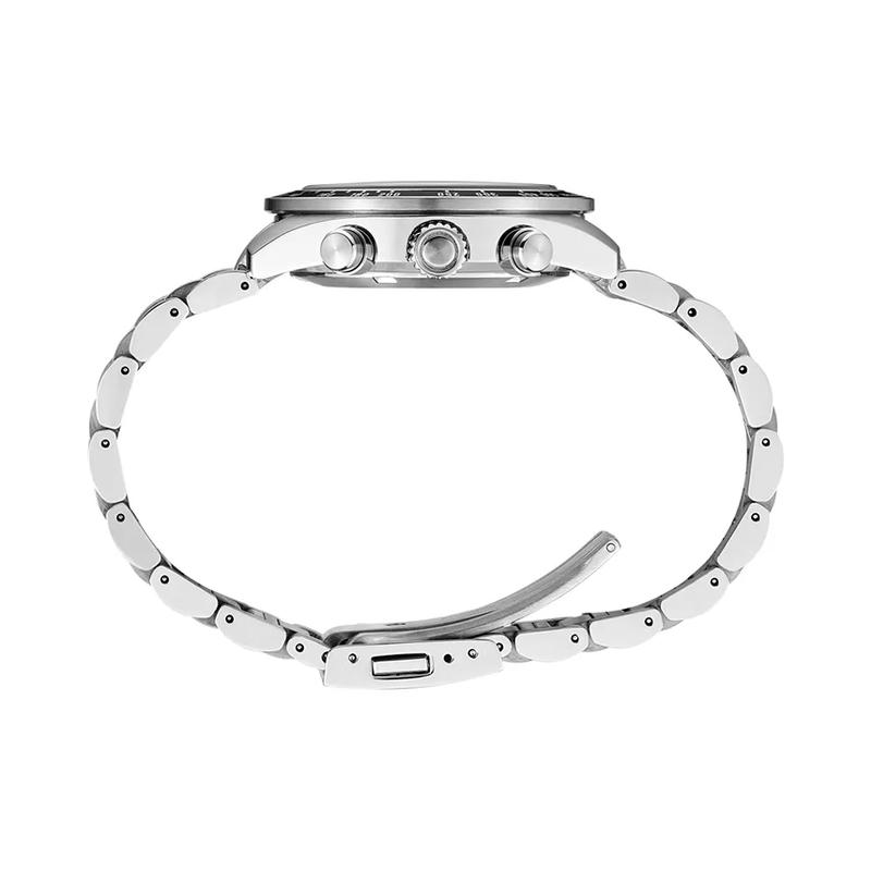 SEIKO精工运动计时太阳能石英男士腕表41mm复古赛车风格户外休闲商务手表高清大图