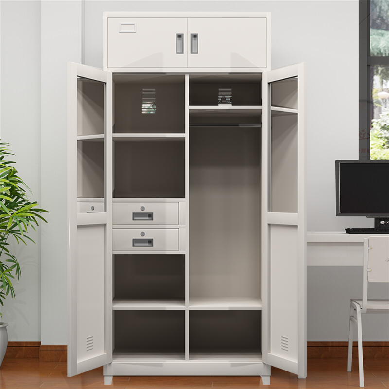 富路达士兵柜内务柜干部双人铁皮物品柜宿舍双门士官更衣储物柜高清大图