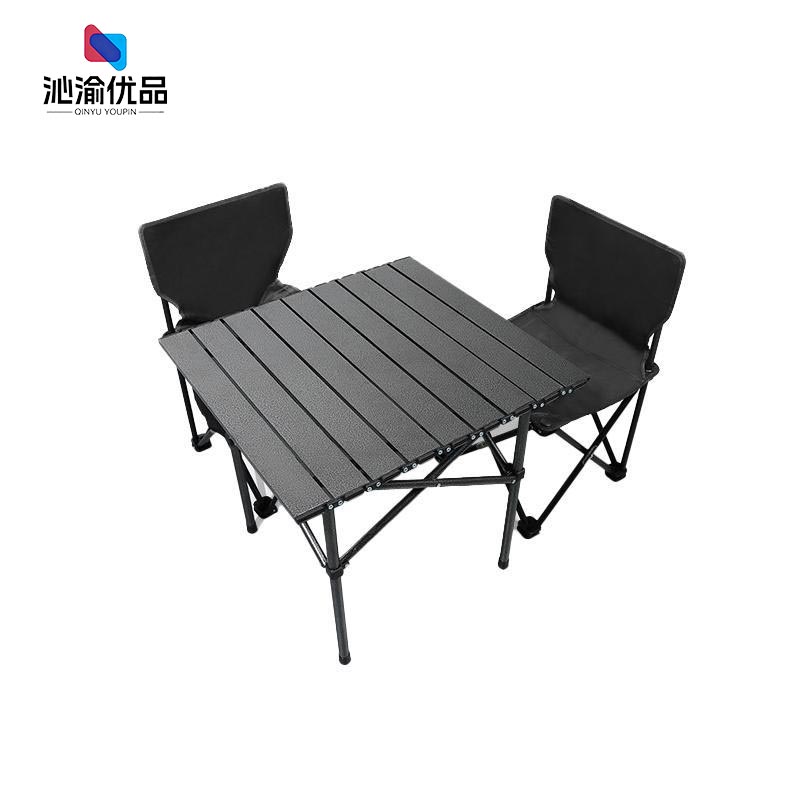 沁渝优品 户外折叠桌椅 50cm桌+2椅 套高清大图