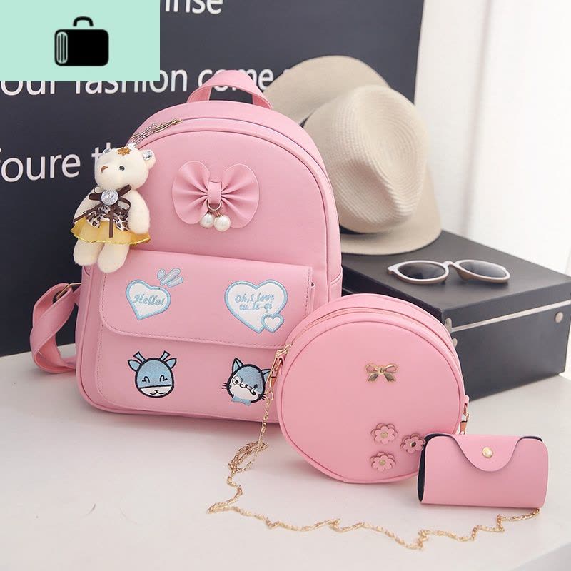 卡通公主儿童双肩包韩版小学生幼儿园书包女孩中大童旅游背包可爱NEW LAKE图片