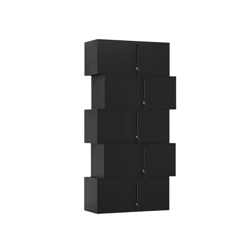 金佑莱更衣柜宿舍储物柜铁皮柜子玻璃文件柜资料柜凭证柜带工具柜 个(分体五节柜)高清大图