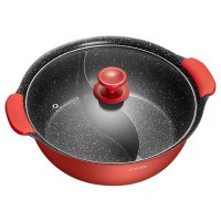 苏泊尔(SUPOR) 星星石不粘家用简约复合锅底鸳鸯火锅 ET28SAP01 28cm