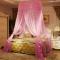 家柏饰(CORATED)双层公主床幔三开吊顶圆顶双人家用1.5/1.8/2m米床落地蚊帐