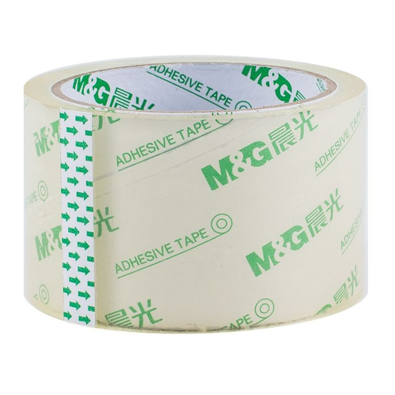 晨光(M&G)普惠高透封箱胶带 快递打包库房 高品质高透明打包胶带 60mm*60y AJDN7502 5卷装