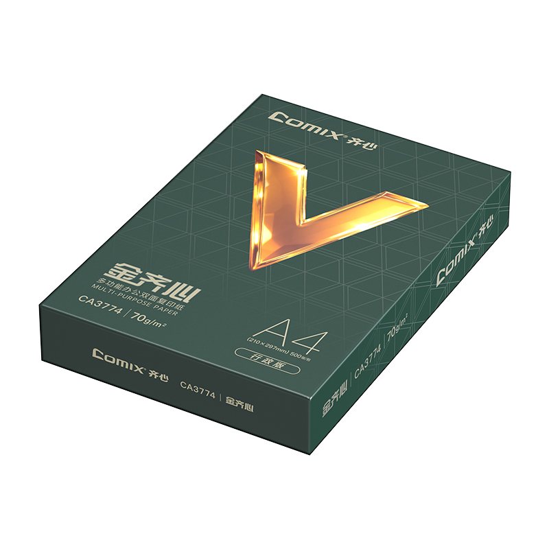 齐心 CA3774-8 金齐心行政版复印纸 A4 70g 8包装高清大图