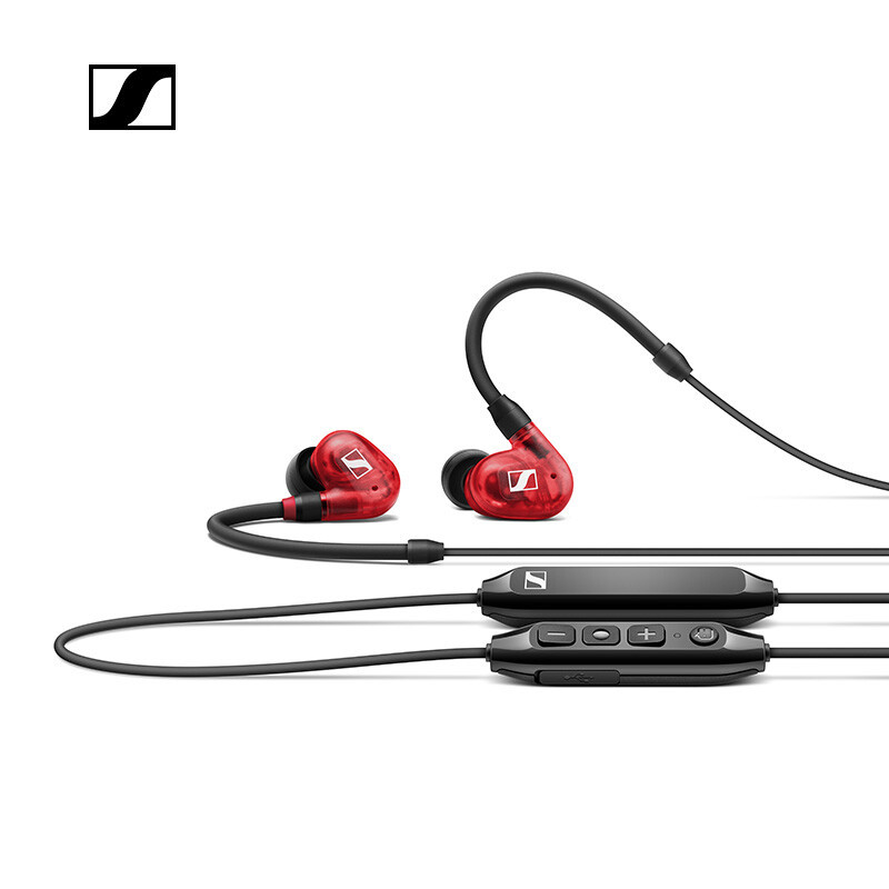 森海塞尔(SENNHEISER) IE100PRO WIRELESS RED颈挂入耳式专业无线蓝牙监听耳机发烧红色