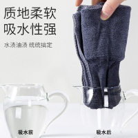 小窝厘 毛巾加厚擦桌子懒人百洁布不沾油抹布 单条装 30*30厘米 颜色随机