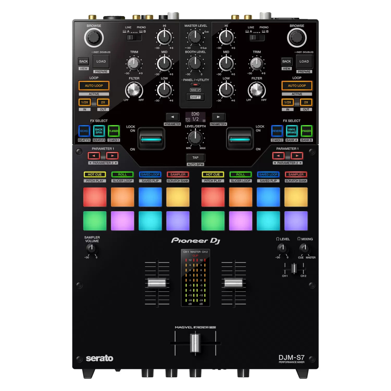 先锋(PIONEER) DJM-S7 DJ打碟机搓碟混音台混音器内置声卡