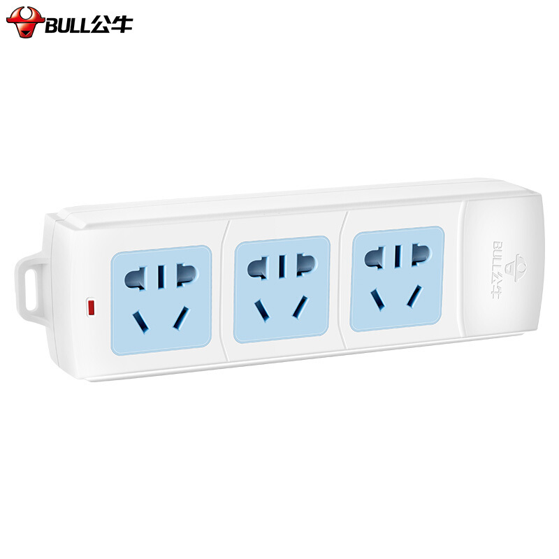 公牛bull新国标插座插线板插排排插接线板拖线板gna033位无线插排