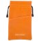 金胜双层绒布袋数码手机配件收纳袋耳机充电宝三色抽绳设计 橘黄 大号