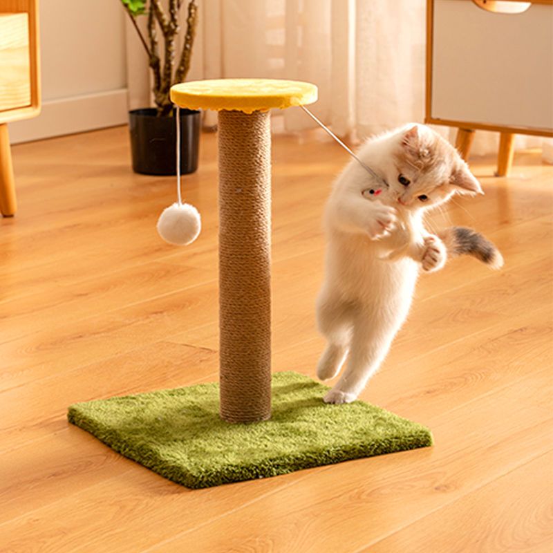 小号圆形剑麻白色(适合小猫) 猫抓板立式剑麻猫抓柱子猫爪板耐用不掉屑防抓逗猫玩具猫咪用品