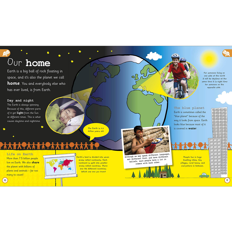 [正版]DK少儿百科全书:这是我们的地球 英文原版 My Very Important World 工具书 经典科高清大图