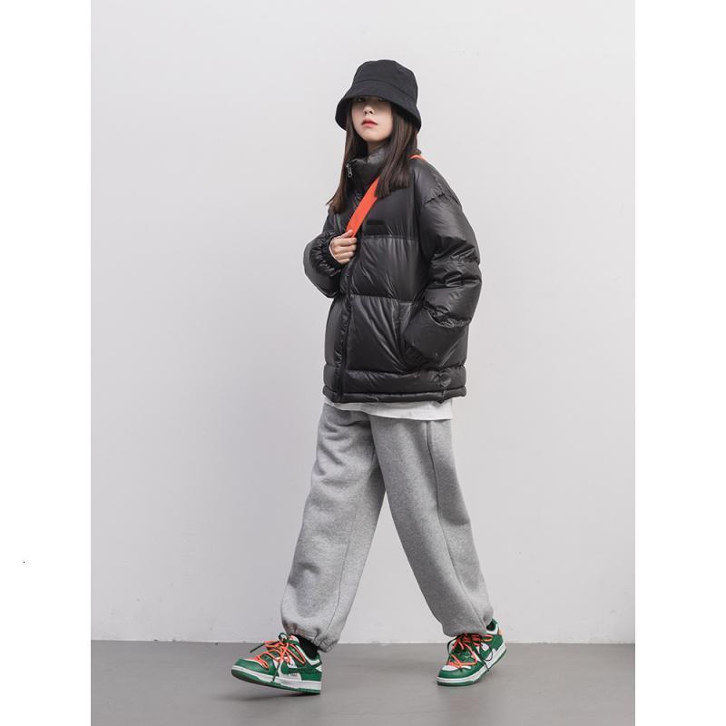 拉夏贝尔旗下LA CHAPELLE HOMME棉服女2021秋冬外套小个子宽松百搭情侣款面包服短款棉衣