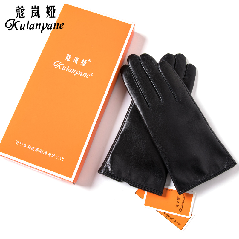 蔻岚娅女式绵羊皮触屏手套878高清大图