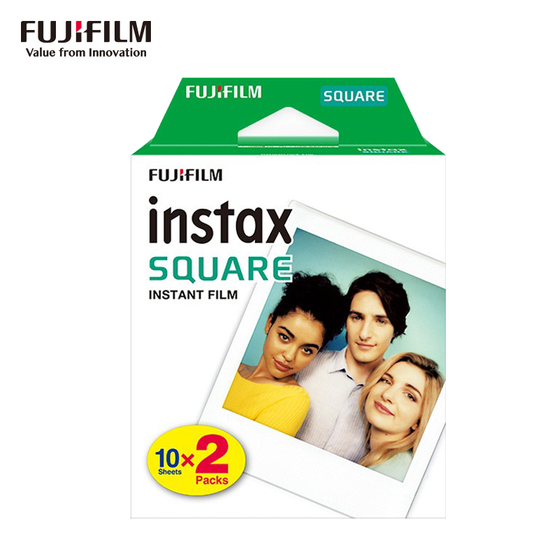 富士(FUJIFILM)INSTAX 拍立得相纸 SQ系列方形双包胶片 SQ6/10 适用方形相机交卷(20张)