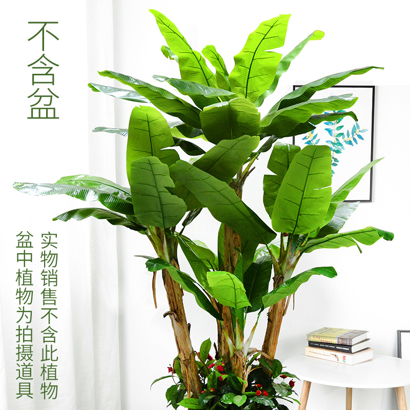 芭蕉树仿真植物大型绿植假盆栽室内装饰假花客厅假树落地仿真树2 8米巨型芭蕉 无盆 图片 高清实拍大图 苏宁易购