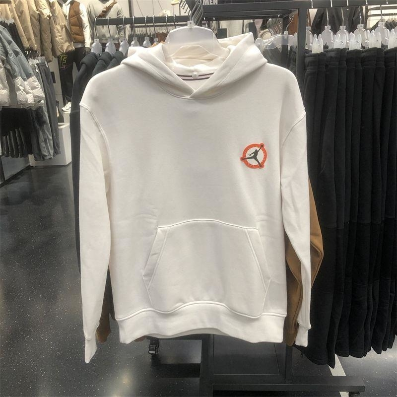 NIKE耐克连帽卫衣JORDAN运动休闲加绒保暖男装套头衫DV7593-030 D