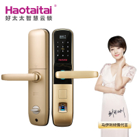 haotaitai好太太智能锁H6 指纹密码锁 家用防盗门电子磁卡全自动门锁电子锁通用型三锁舌锌合金指纹锁 智能门锁