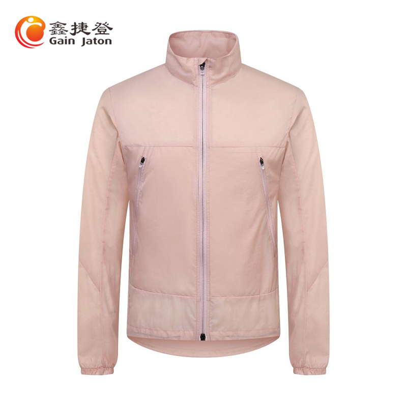 鑫捷登 男女款立领骑行服外套AGRY-LYK777 馆粉 XL