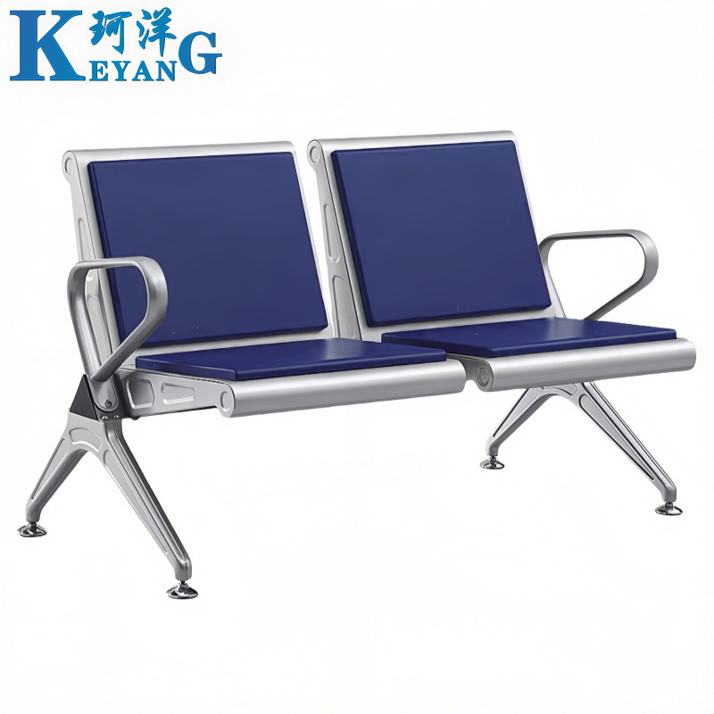珂洋 不锈钢等候椅 双人位加垫 张高清大图