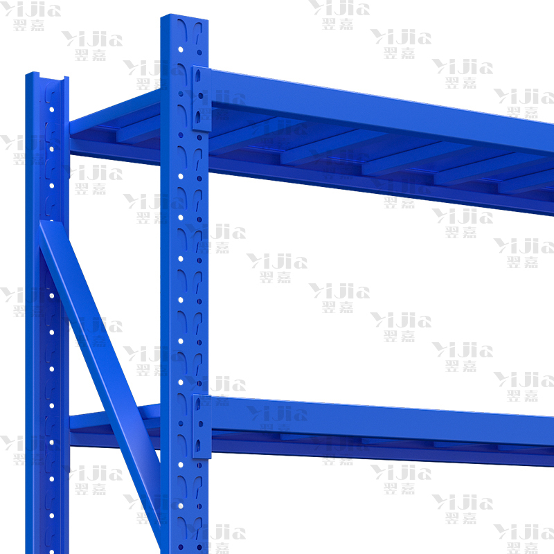 翌嘉 仓储货架库房置物架重型货架蓝色主架1500*500*2000mm/300kg