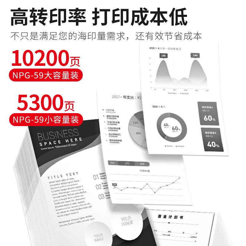 佳能(CANON)NPG-59原装墨粉2206N/L/AD粉盒墨盒2002G/2204N/2425/2224L/N碳粉盒图片