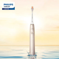 飞利浦(PHILIPS)电动牙刷 钻石AI智能刷 成人声波震动牙刷 生日礼物送男友女友 香槟金 HX9996/11