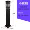 沃盛不锈钢烟蒂柱立式户外落地式烟灰缸桶商场公共吸烟区灭烟桶烟灰盅屋顶室黑烤漆烟蒂柱