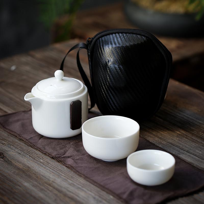 家柏饰(CORATED)日式功夫旅行便携快客杯泡茶壶单壶茶杯茶具茶道套装家用小套一包高清大图
