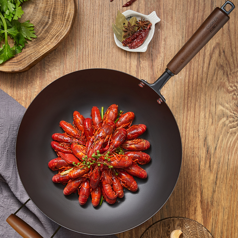 炊大皇(COOKER KING) 二代极铁炒锅34cm BZ50557高清大图