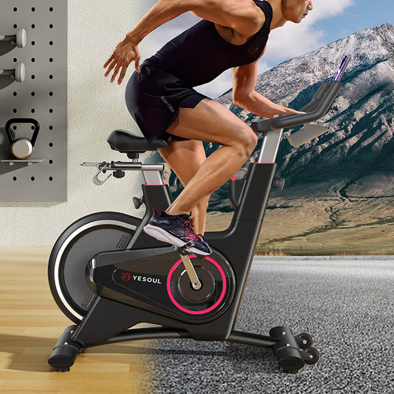 野小兽动感单车自发电智能调阻健身自行车拿铁单车运动器材V5高清大图