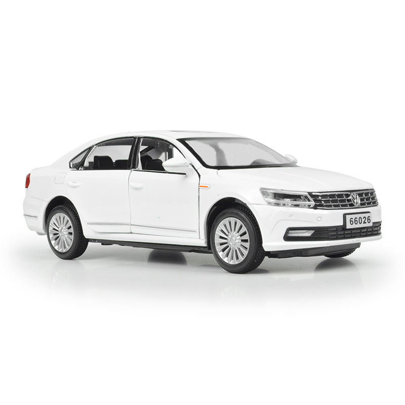 正版大众朗逸帕萨特途观l合金汽车模型儿童玩具仿真小汽车回力车音效