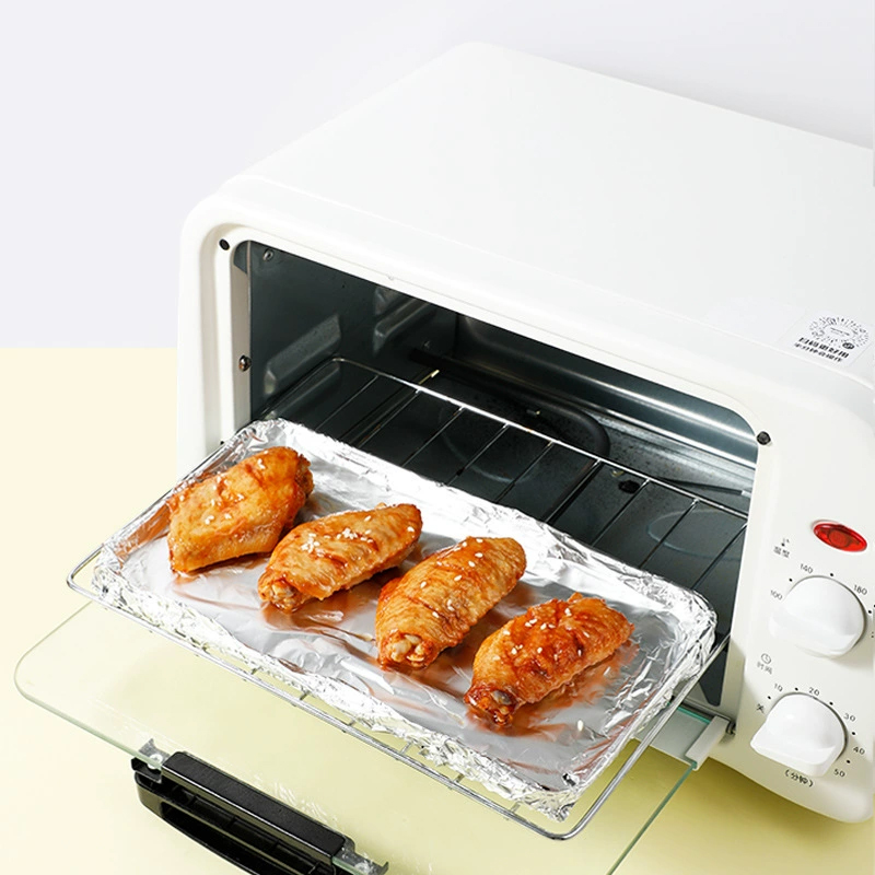 宜洁 锡纸烤箱家用铝箔纸片烘焙纸硅油纸 30cm*20米/盒高清大图