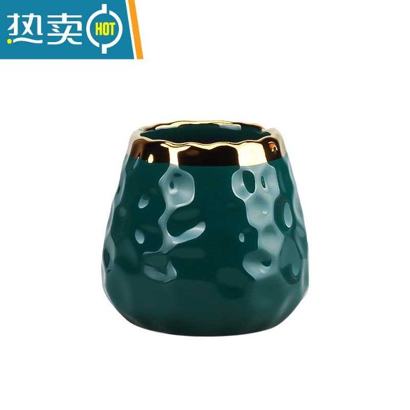 敬平水果叉子家用套装不锈钢甜品蛋糕勺儿童安全小叉子轻奢果签收纳罐 [绿金]瓷柄水果叉4支图片