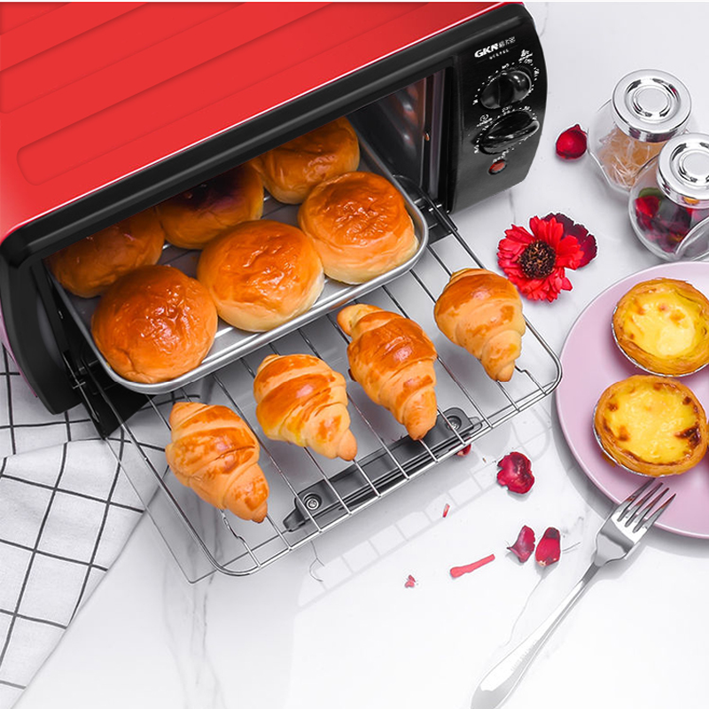 gkn格卡诺迷你电烤箱 多功能双层卧式电烤炉机 家用烘焙电烤箱
