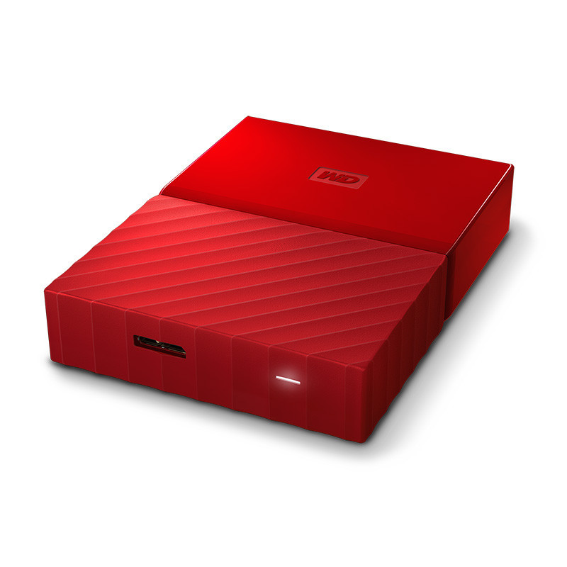 西部数据(WD)My Passport 2TB 2.5英寸 中国红 移动硬盘 WDBS4B0020BRD-CESN