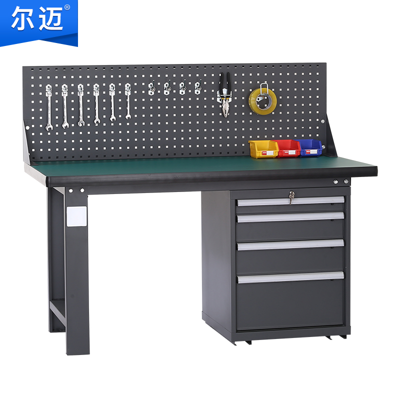 尔迈 重型钳工工作台防静电操作台工厂车间多功能工具台 1.5米 BL款