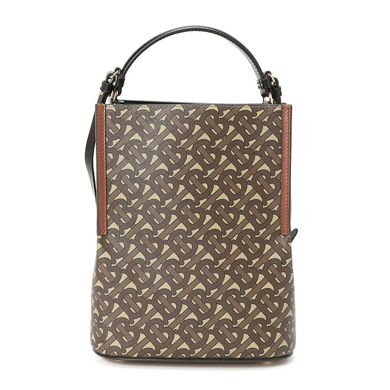 BURBERRY PEGGY 水桶包小号 字母印字标TB LOGO织物8026825